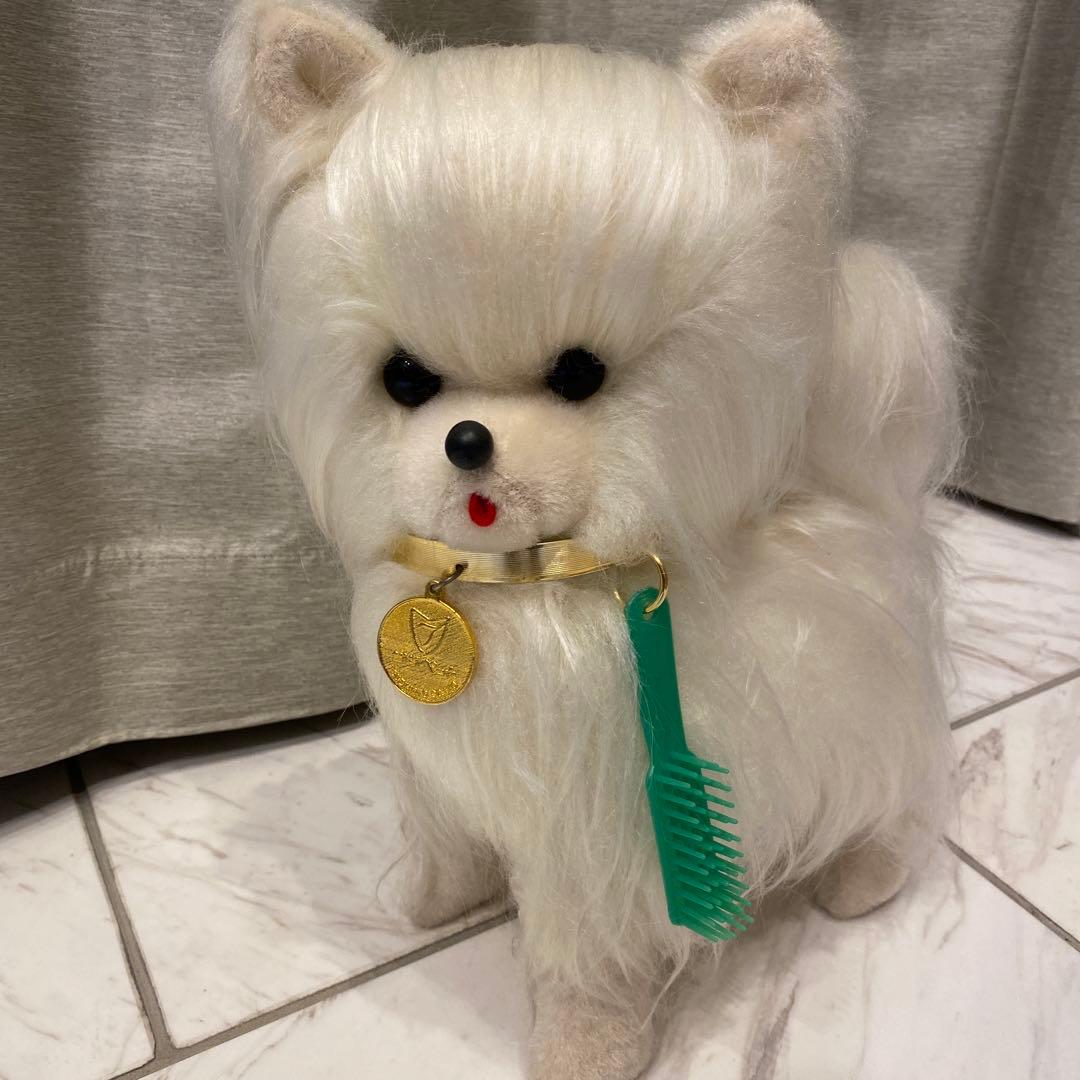 昭和レトロ 当時もの スピッツ？ポメラニアン？ 犬のぬいぐるみ - メルカリ