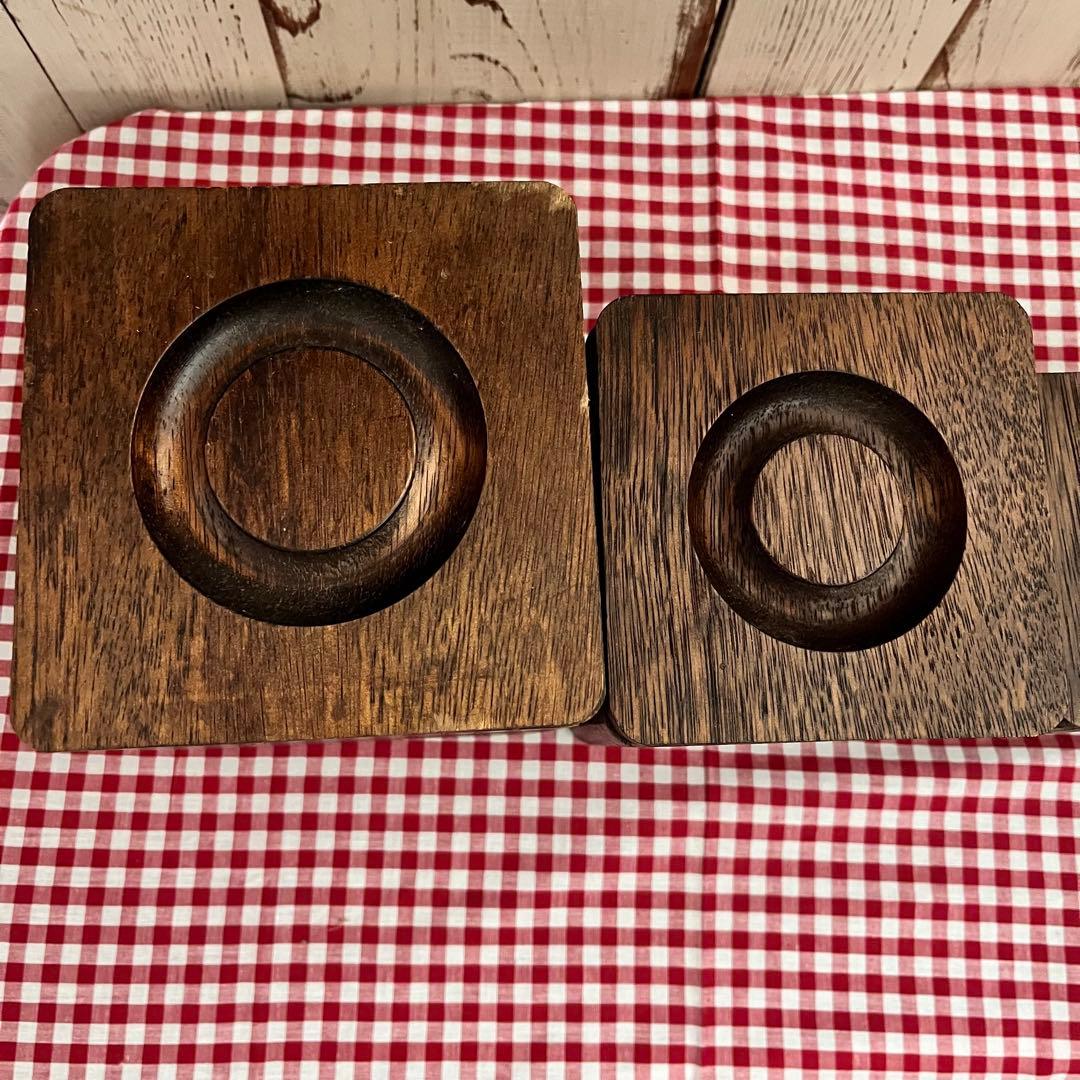 【みぃ様】アンティーク 木製 キャニスター セット