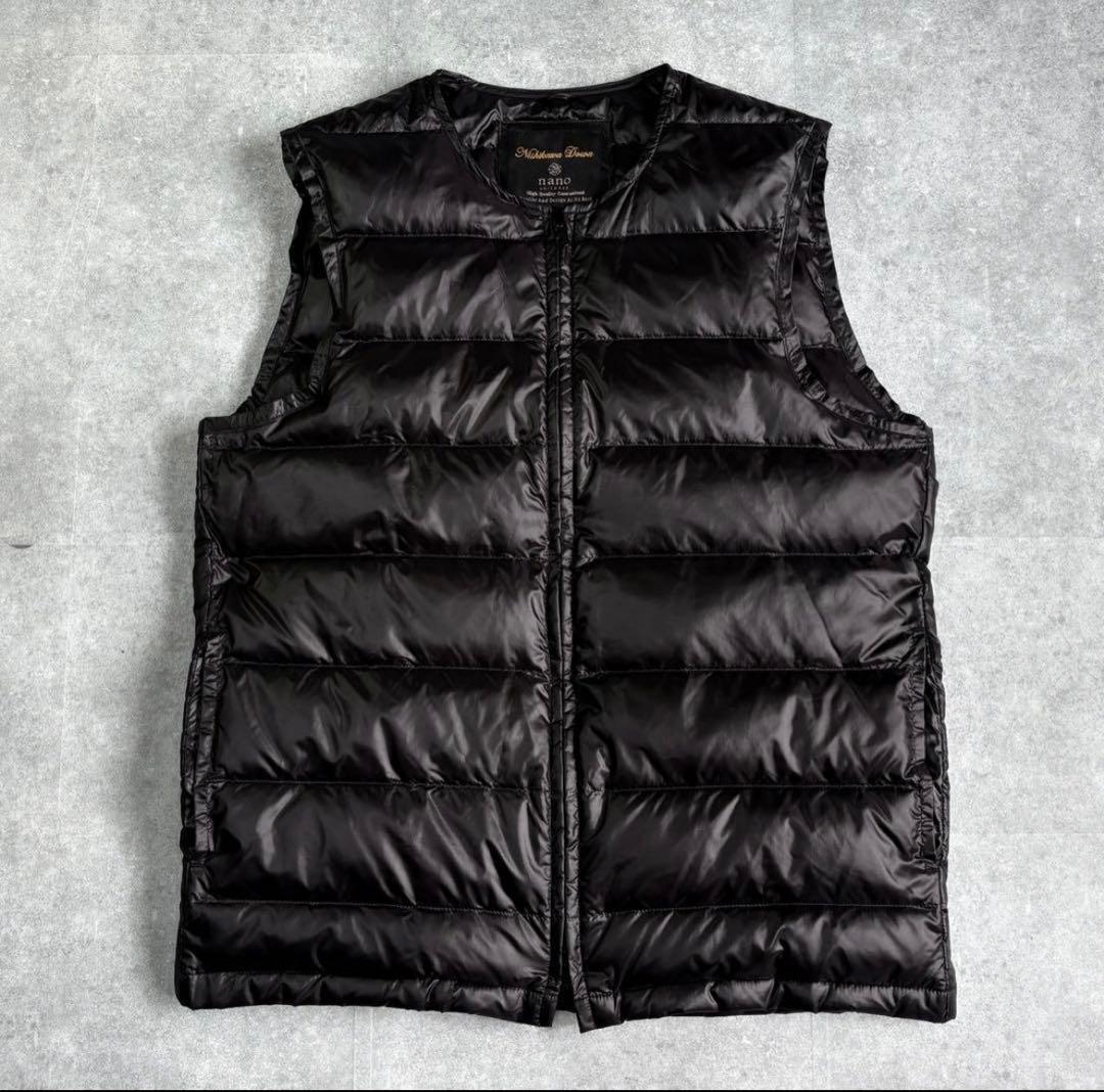 西川ダウン × ナノユニバース 3way ステンカラーコート★ネイビー濃紺激安