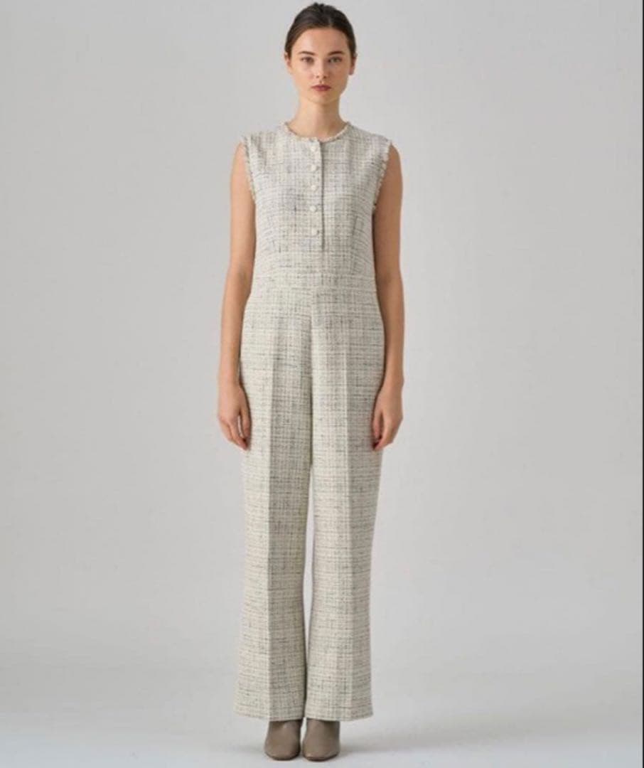 ANAYI オールインワントライスピンツィードオールインワン　38