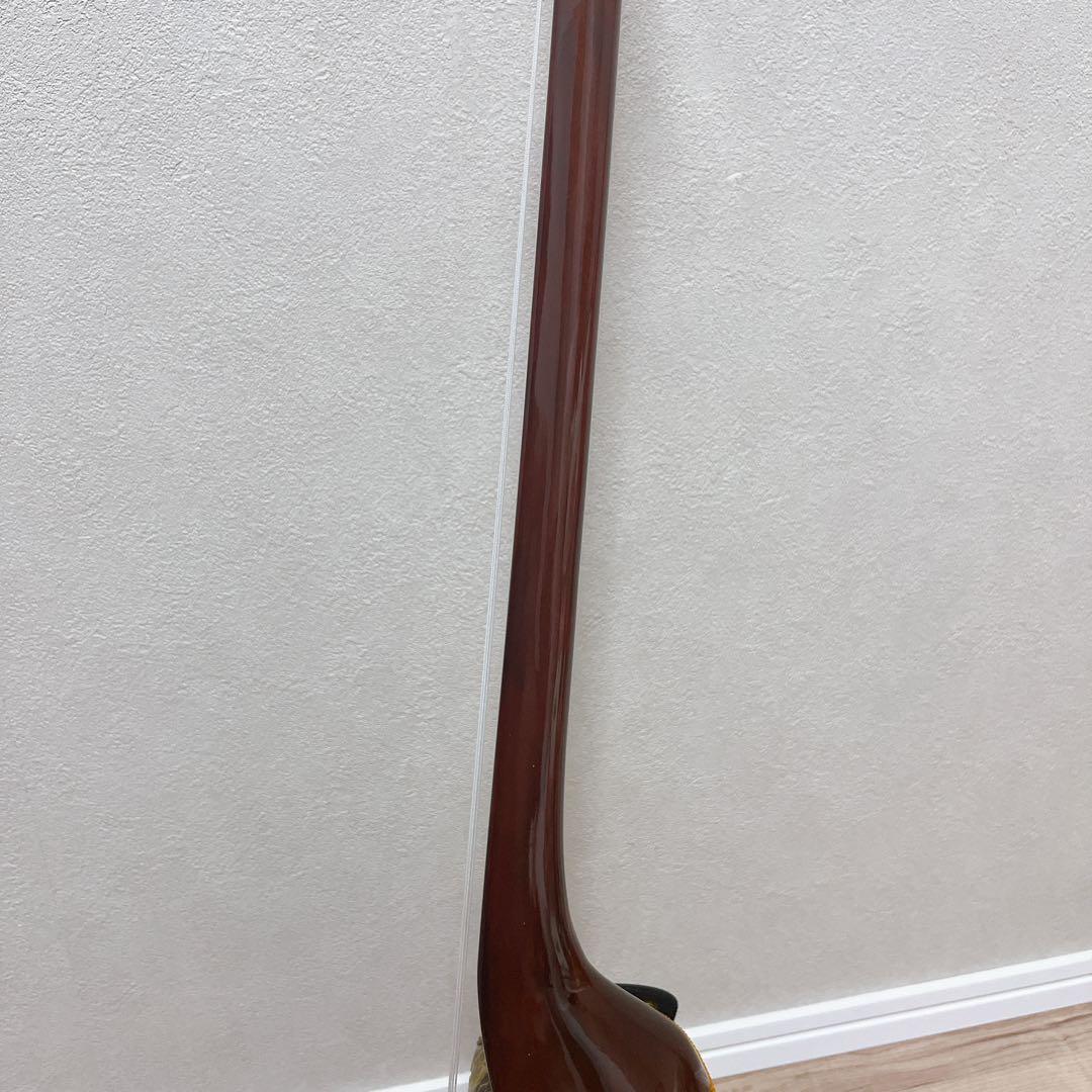 沖縄三線 蛇皮製 3弦 ケース付　強化張り　高級