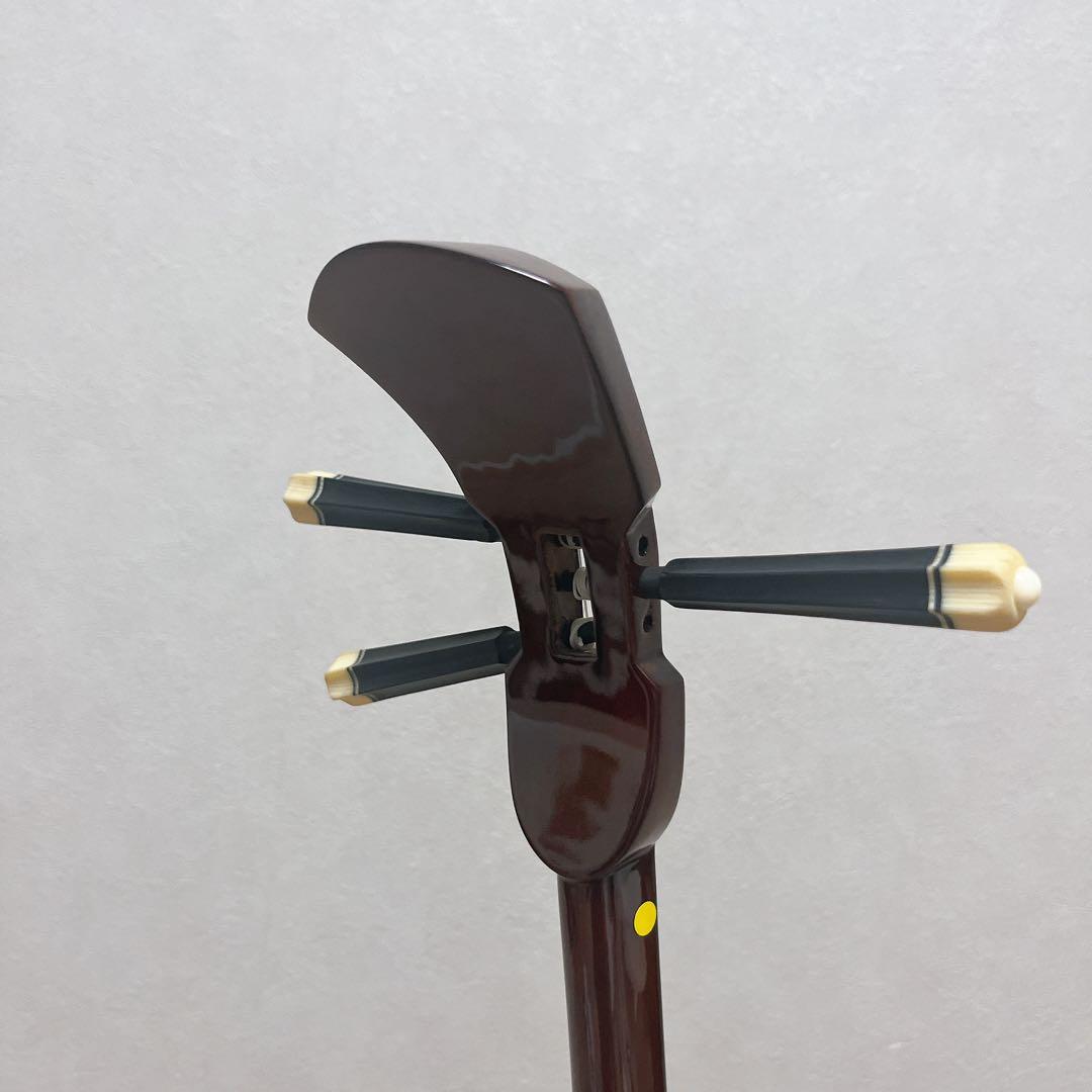 沖縄三線 蛇皮製 3弦 ケース付　強化張り　高級