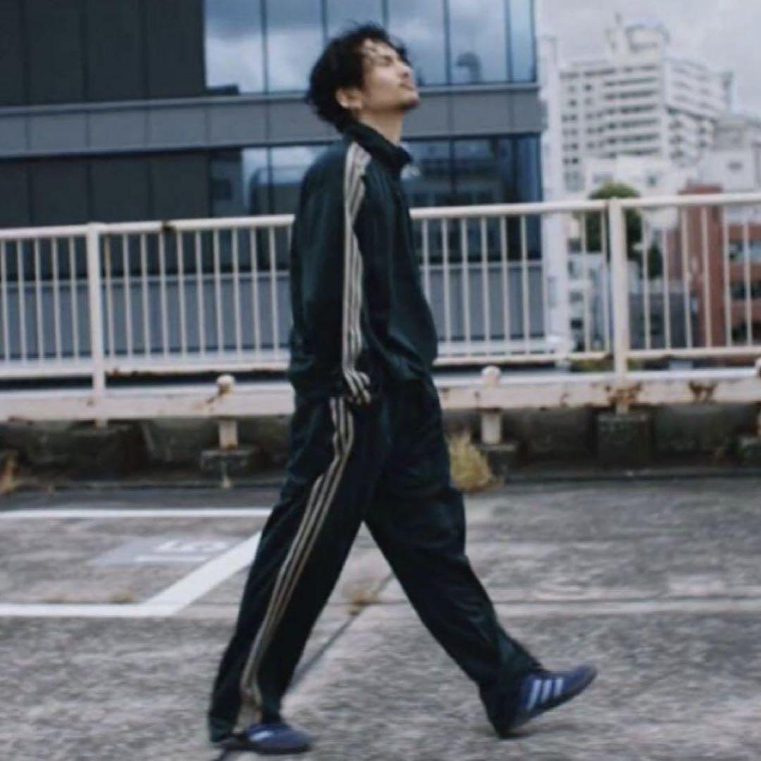 adidas ベッケンバウアー トラックパンツ グリーン 常田大輝 着用