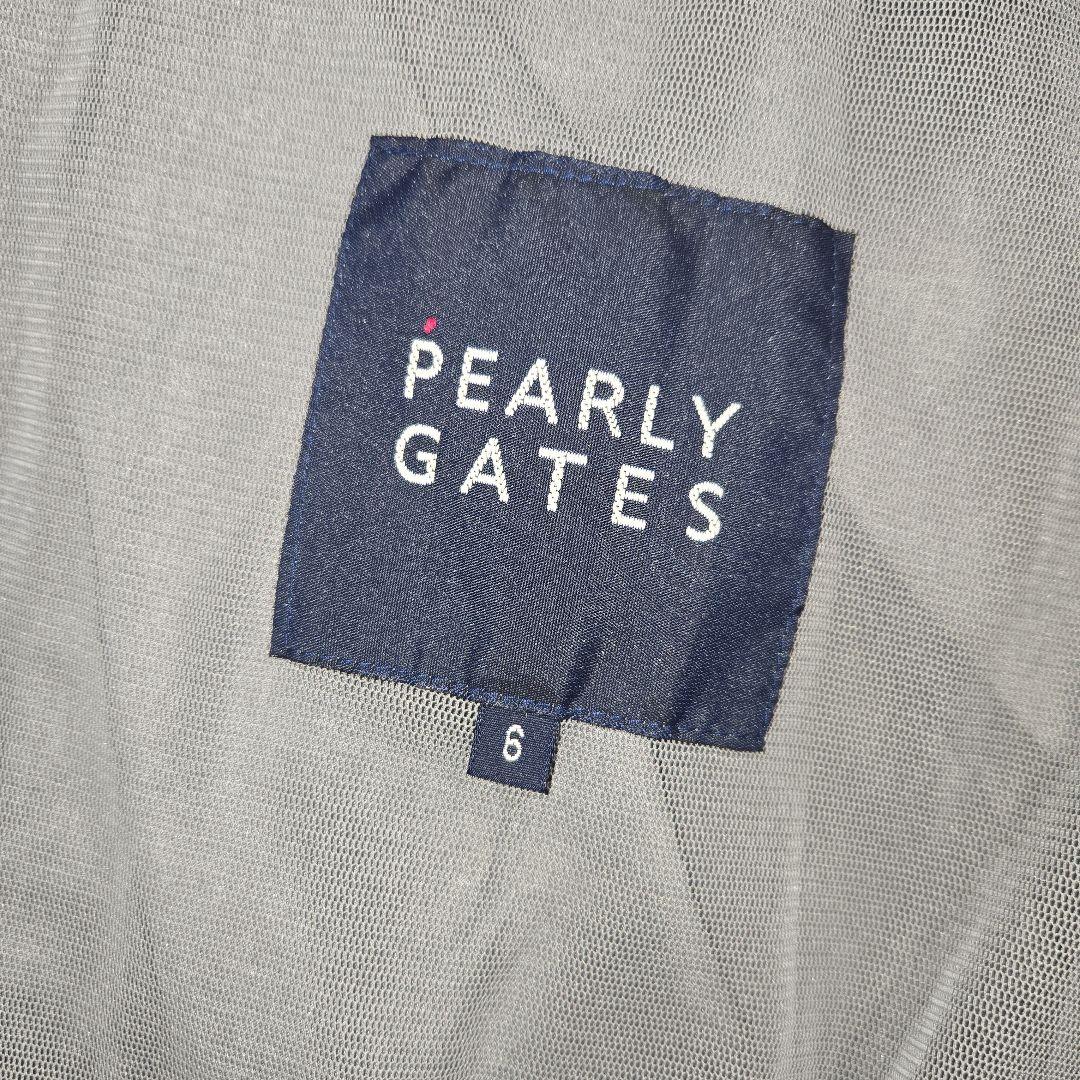 パーリーゲイツ 両面ロゴ ナイロンジャケット プルオーバー グレー XL