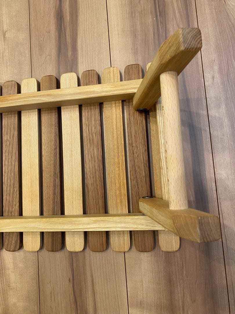 キャンプマニアプロダクツ　MINI TABLE サイズS walnut mix