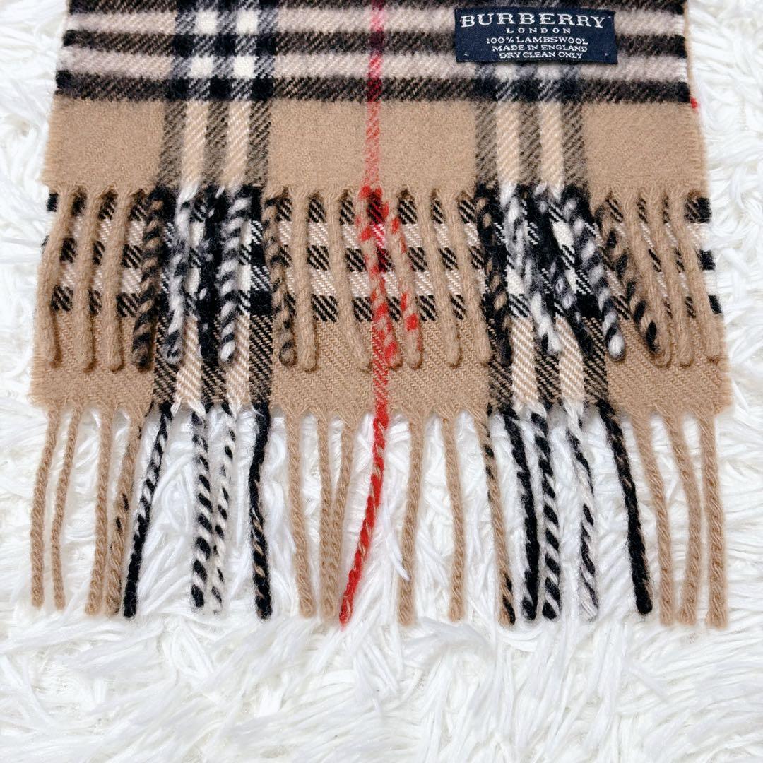 BURBERRY LONDON バーバリー マフラー ラムウール ノバチェック