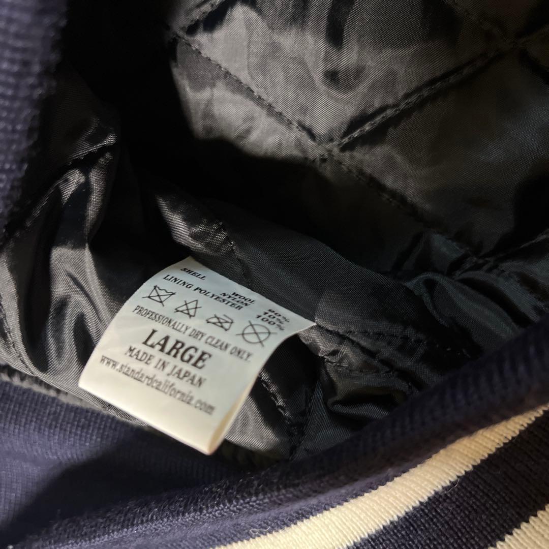 ほぼ未使用　極美品　スタンダードカリフォルニア　スタジャン L ウールジャケット