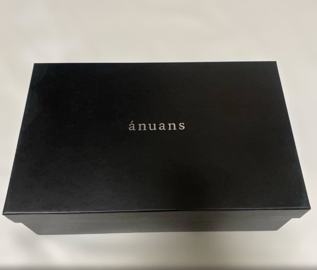 【新品未使用】　anuans アニュアンス　レザーローファー　ブラック　M