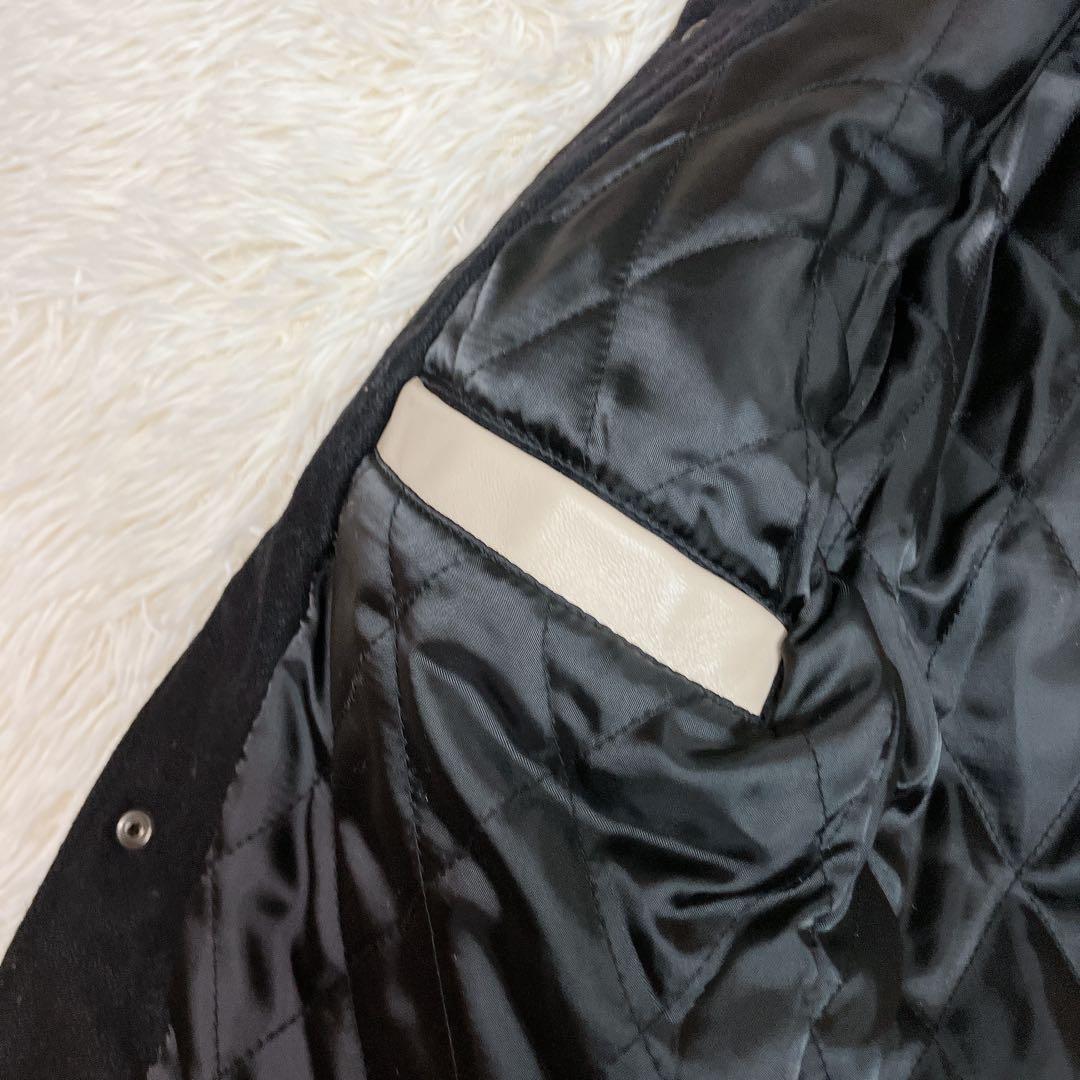 AVIREX スタジャン　レザー　羊革　ワッペン　刺繍　トラ　タイガー