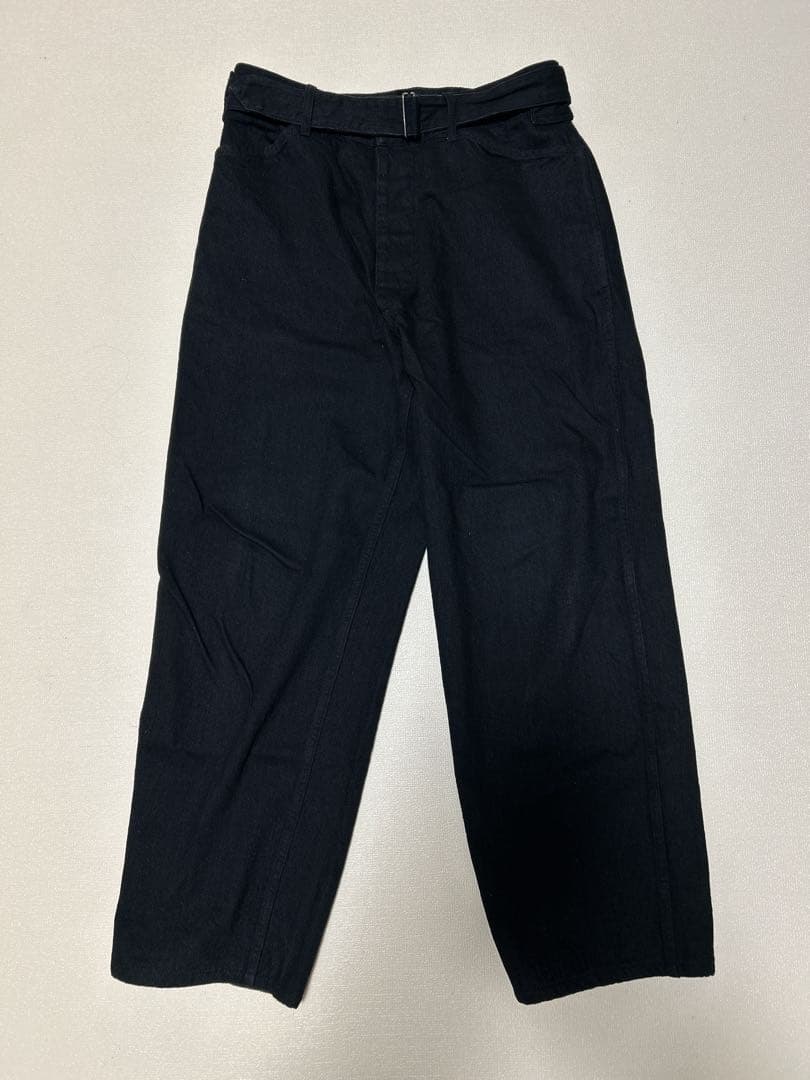 COMOLI コモリ ベルテッドデニム ブラック 23AW サイズ1 - メルカリ