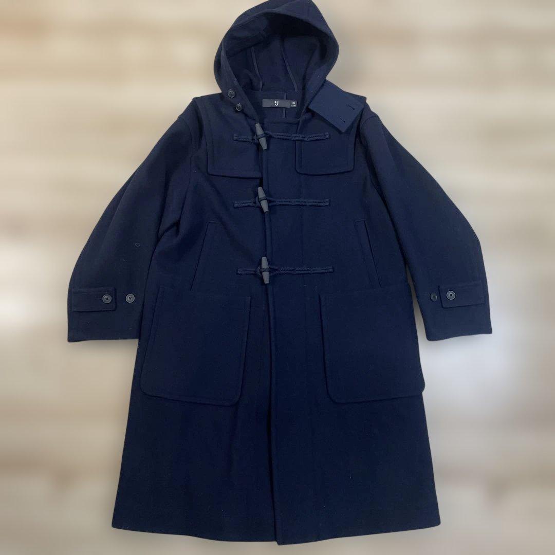 ユニクロ +J ウールオーバーサイズダッフルコート ブラック X