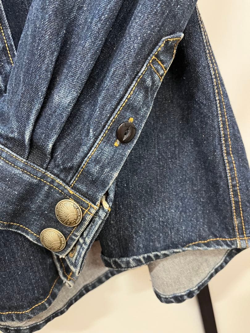 希少　REDMOON レッドムーン デニムシャツジャケット コンチョボタン