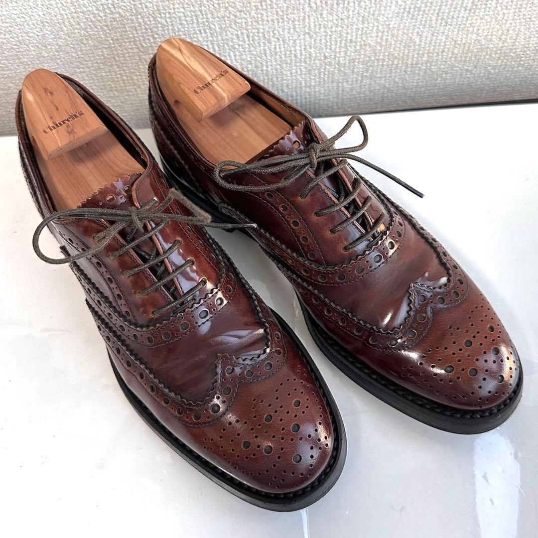 church's チャーチ　バーウッド　スタッズ　ローファー　革靴　極美品
