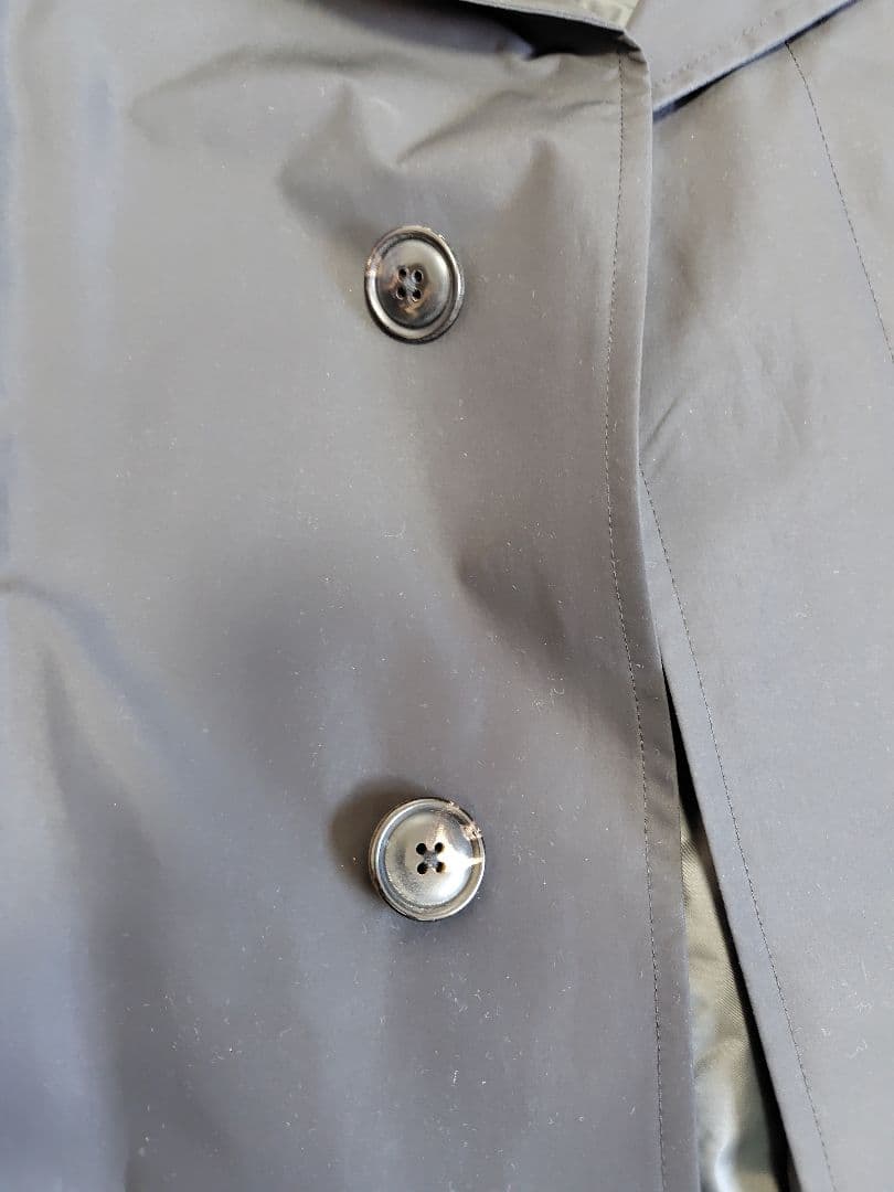 黒ステンカラーコート　ジェイプレスＪプレスライナー付きLL