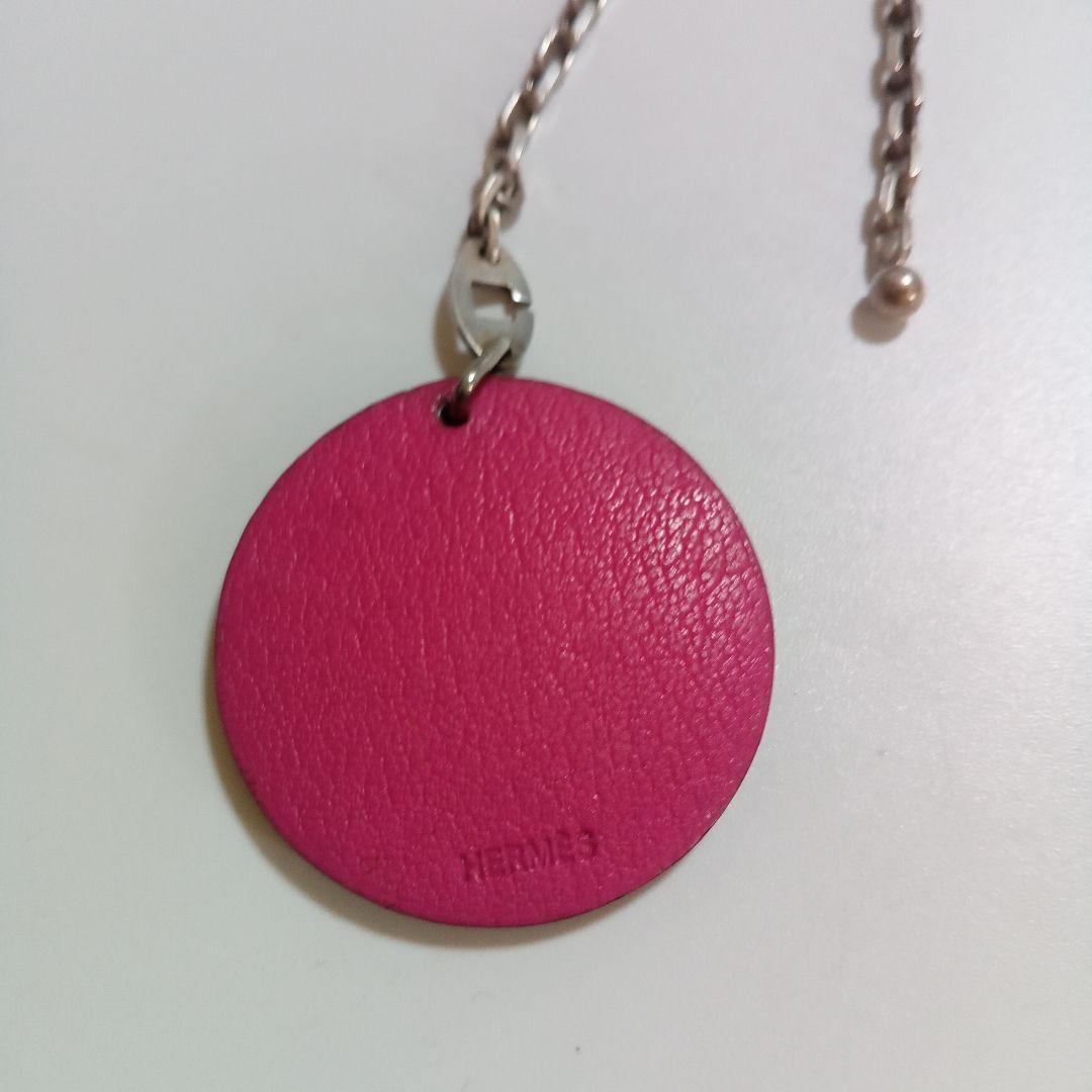 HERMES ピンク アルマニ ブタ キーホルダー