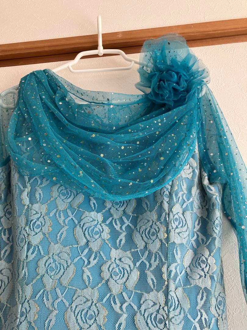 ダンスドレス　ダンスウェア　イチオク　スパンコール付き　M〜L