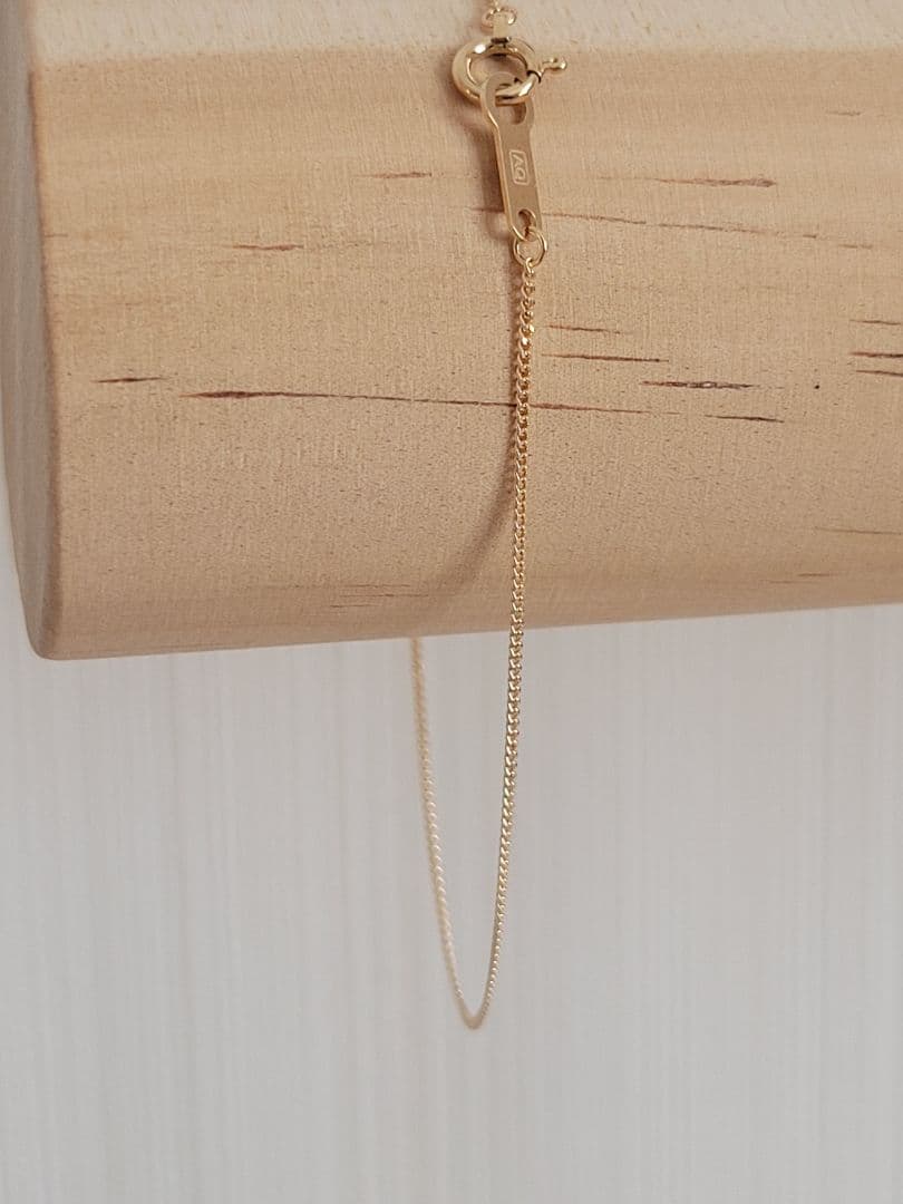 美品★4℃ K10 YG アクアゴールド ブレスレット チェーン