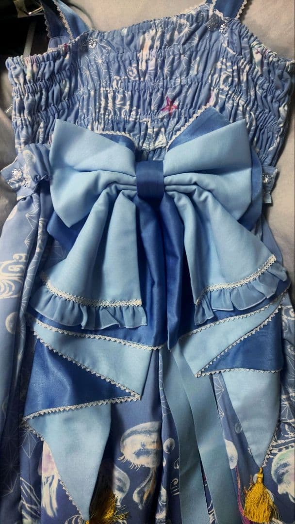 海月の輪舞曲タックジャンパースカート（勿忘草）morphose