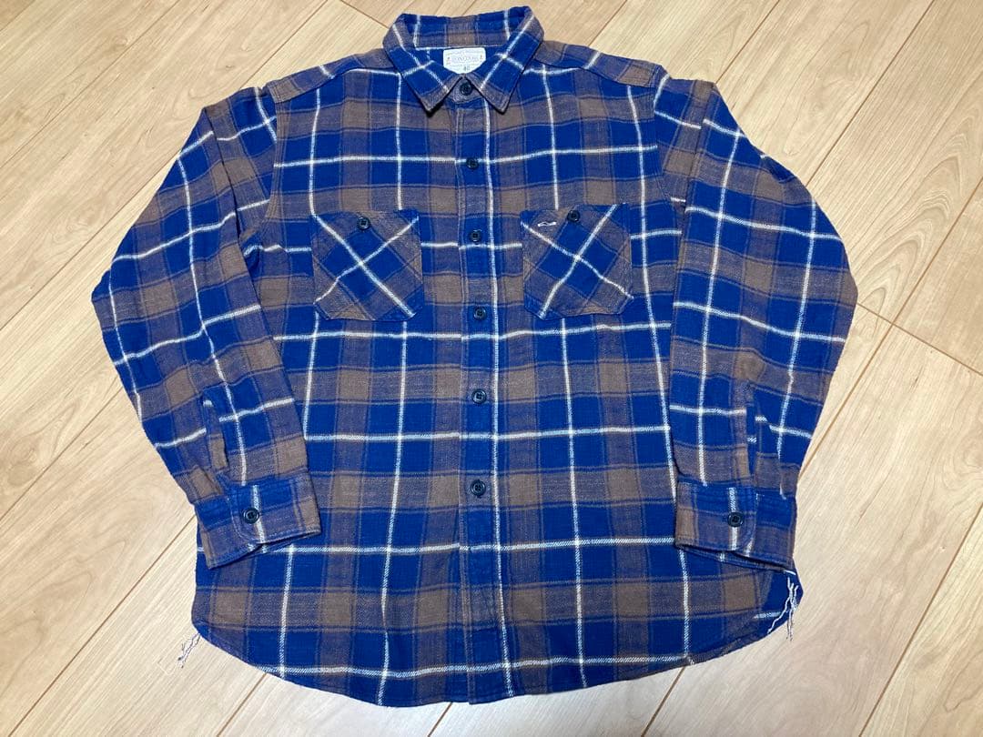 《最終値下げ》BONCOURA ワークシャツ タータンチェック 40