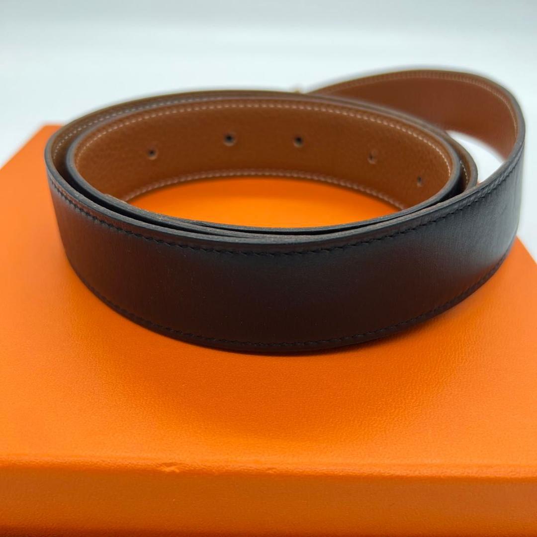 エルメス コンスタンス　Hベルト　ベルト ブラック　ブラウン　ゴールド レザー