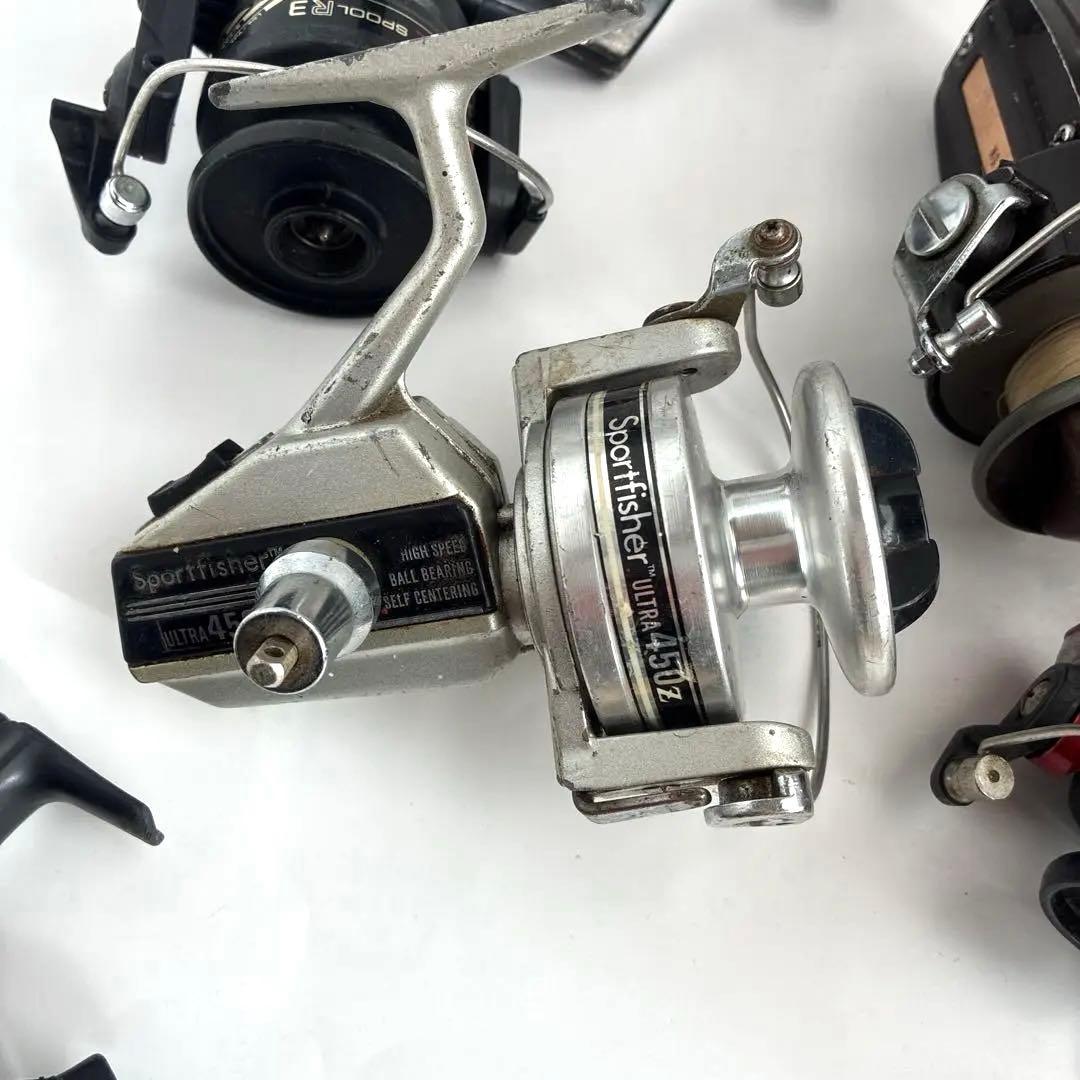 希少品】スピニングリール 7点 まとめ 動作品と故障、部品欠損品混じり