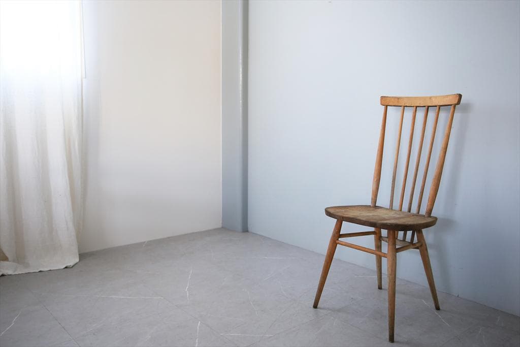 英国アンティークERCOLアーコールスティックバックチェア/木製イス(92-91