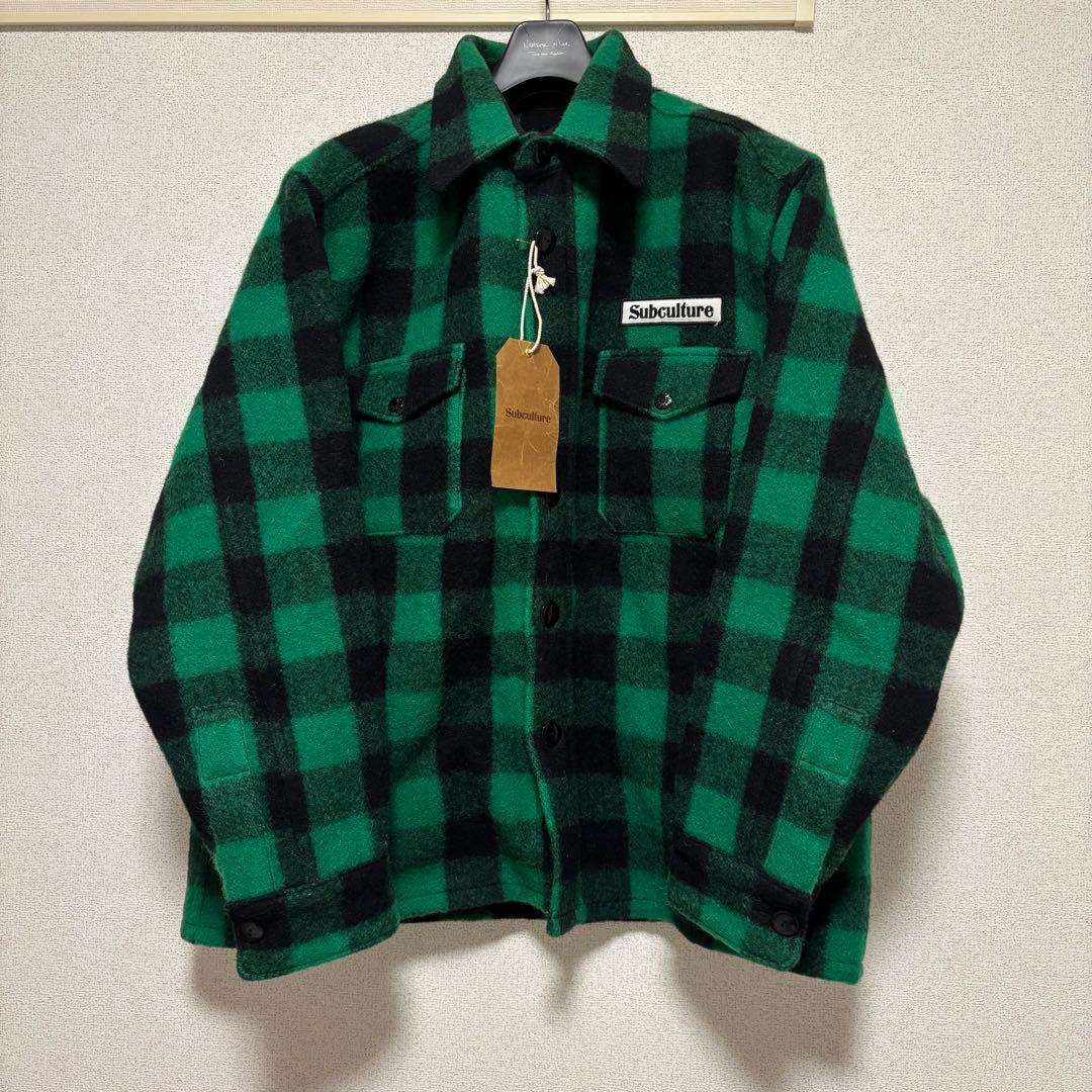 Subculture バッファローチェックジャケット緑黒2 新品 キムタク