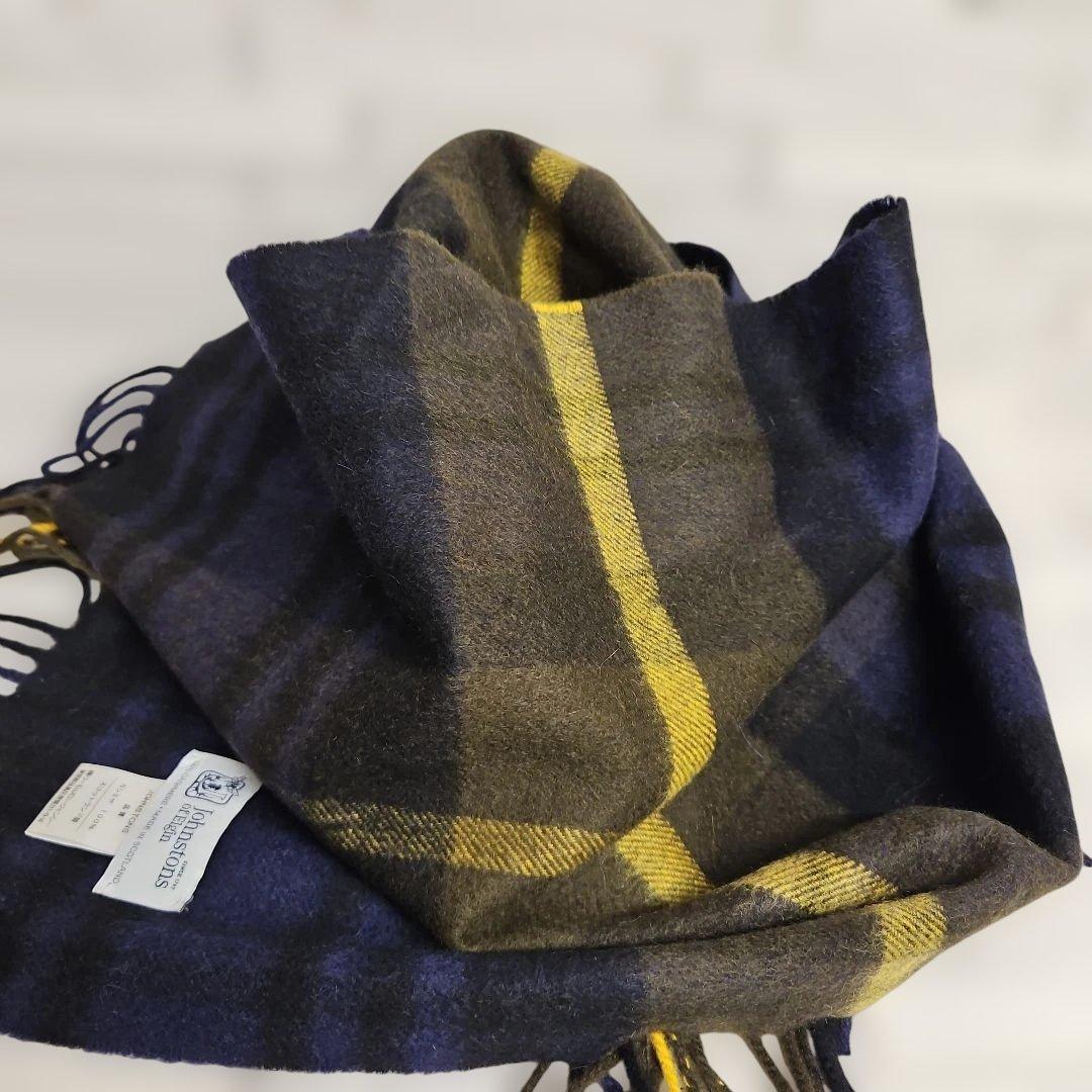 ◾Johnstons of ELGIN マフラーカシミヤ100%スコットランド製