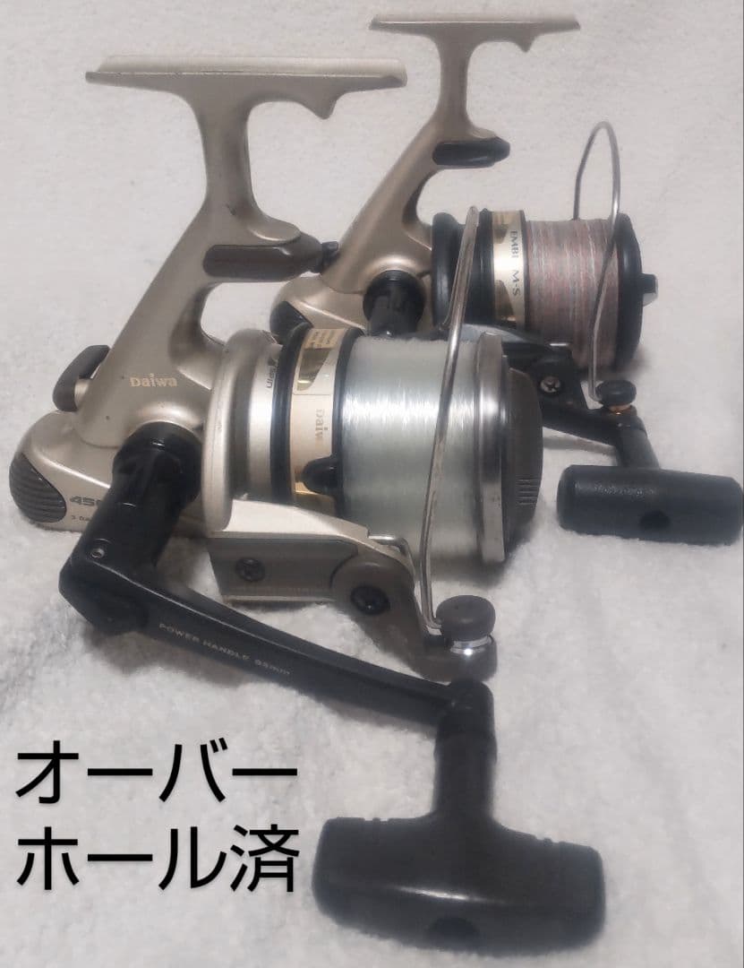 ダイワエンブレムX4500H&エンブレムS4500T遠投カゴ釣り専用リール