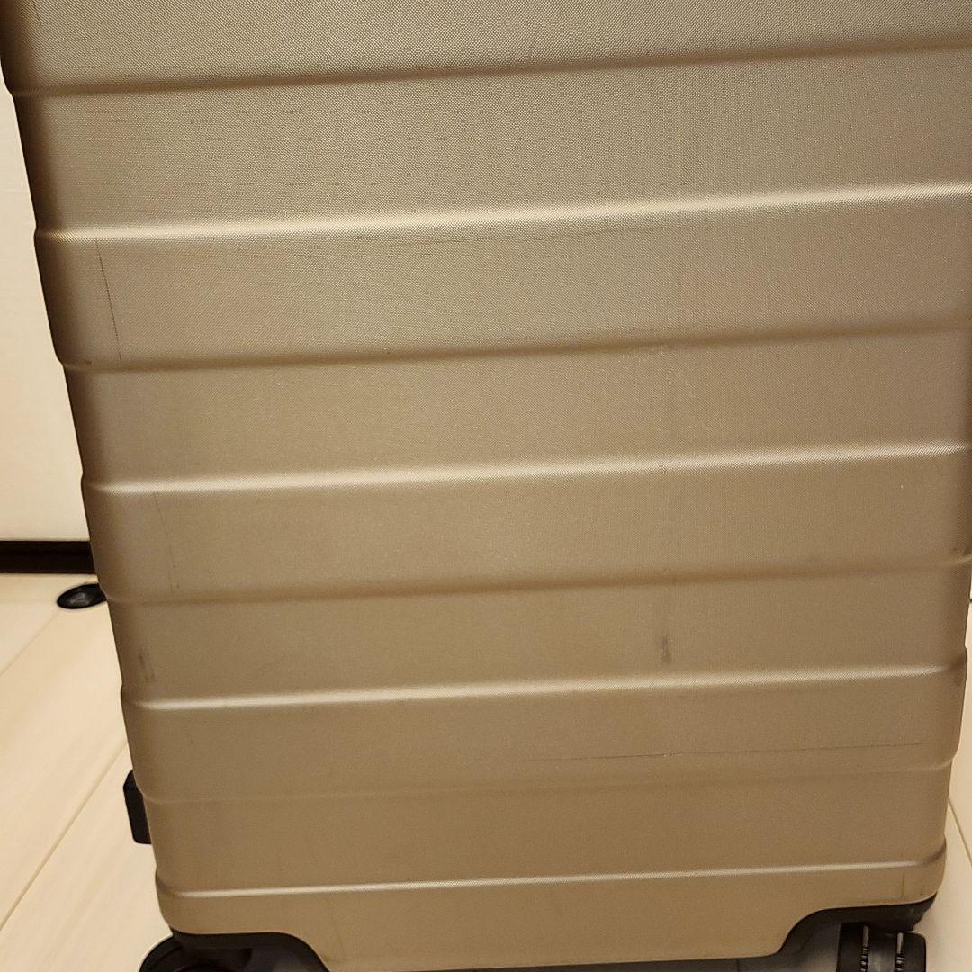 無印良品　ハードキャリーケース　スーツケース　ベージュ　75L