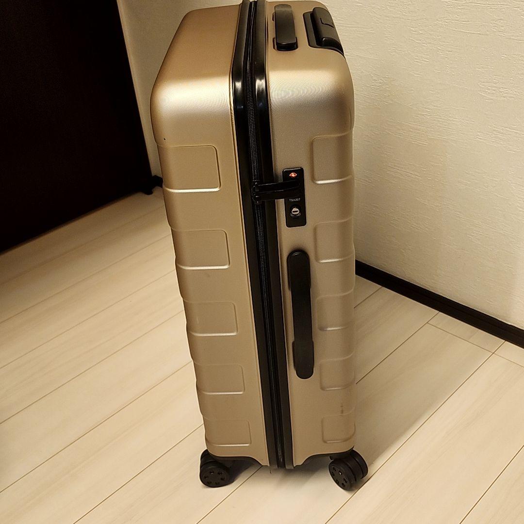 無印良品　ハードキャリーケース　スーツケース　ベージュ　75L