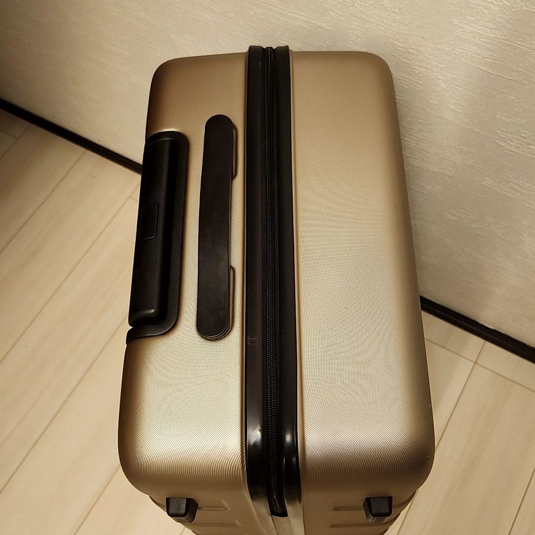 無印良品　ハードキャリーケース　スーツケース　ベージュ　75L