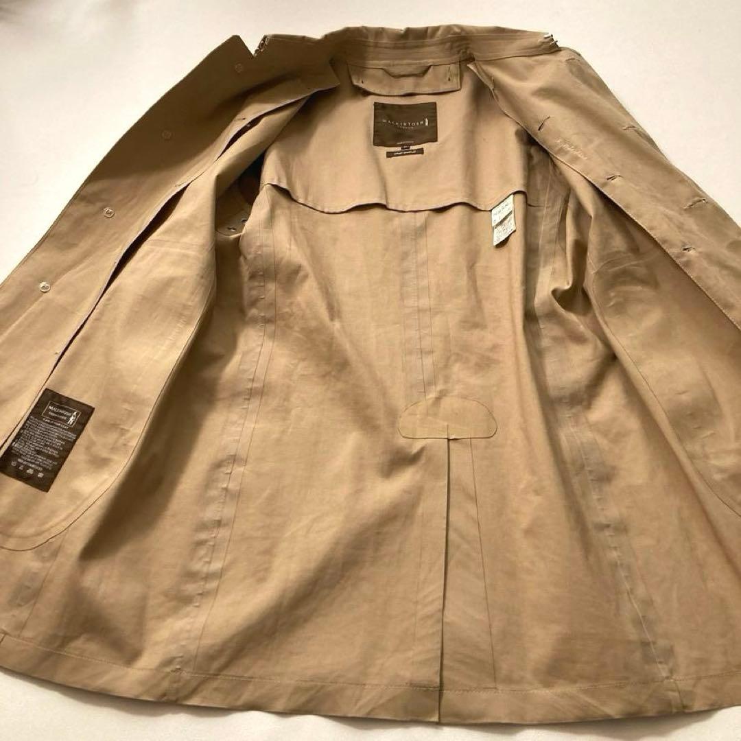 【大人気】マッキントッシュロンドン ゴム引きコート 茶タグ 38 ベージュ