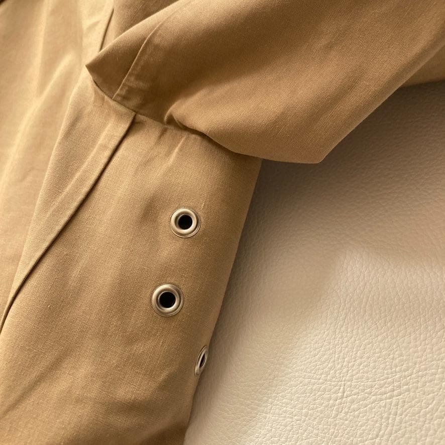 【大人気】マッキントッシュロンドン ゴム引きコート 茶タグ 38 ベージュ