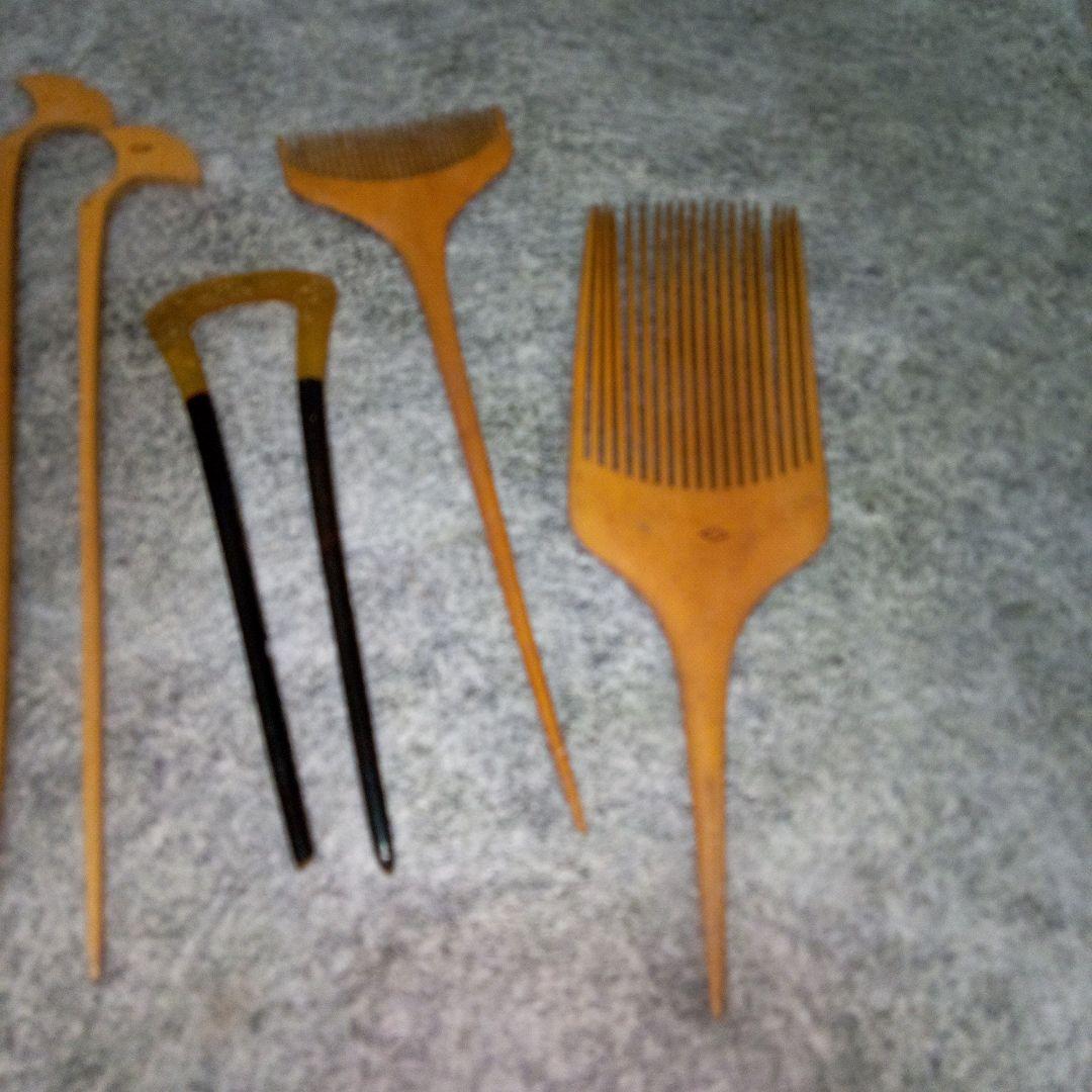 昭和レトロ 昭和初期 戦時中 つげ 柘植櫛 鼈甲 べっこうくし かんざし