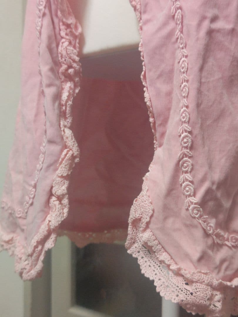 訳あり 別珍OP姫袖 ピンク