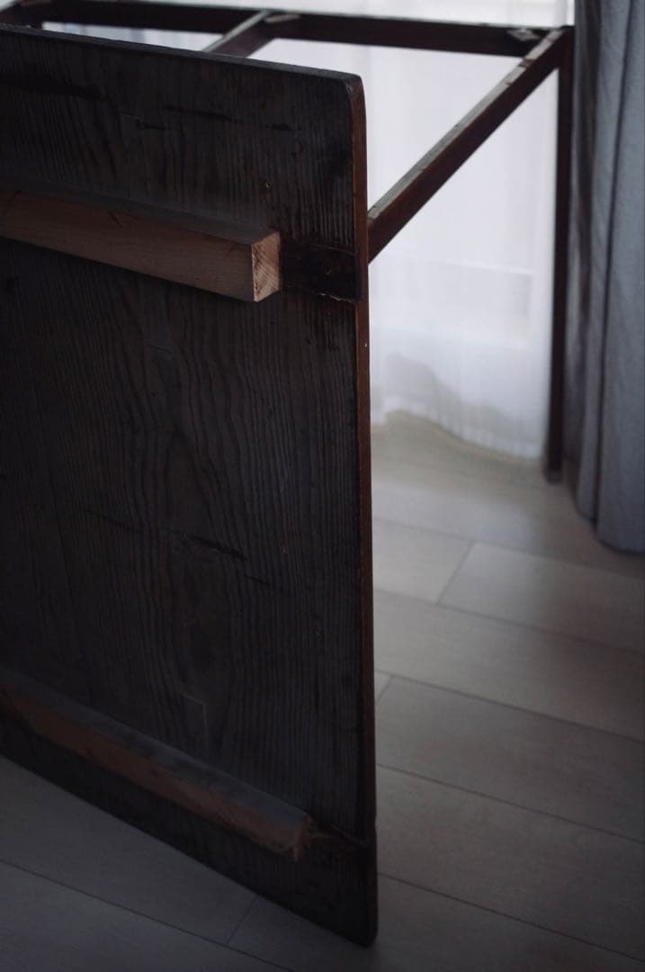 古道具 ダイニングテーブル 古才 鉄腳 リメイク 古家具