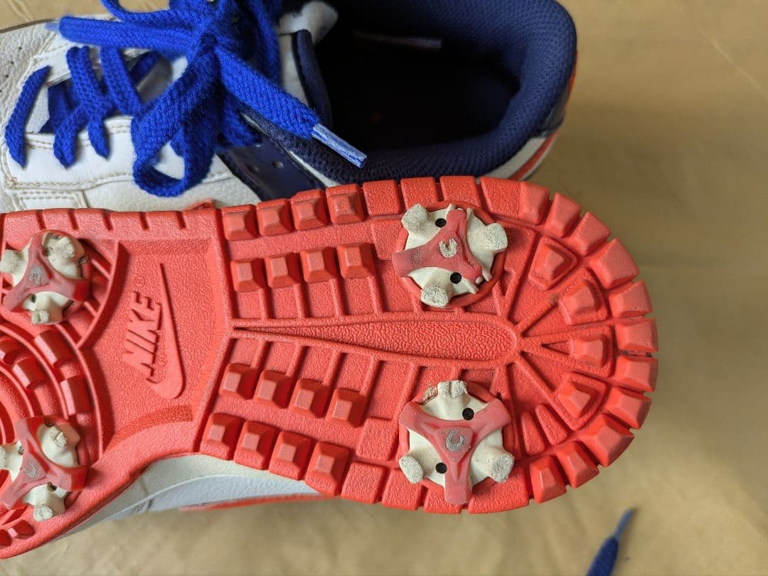 Nike ナイキ　ダンク　ゴルフシューズ ホワイト/オレンジ/ネイビー　25