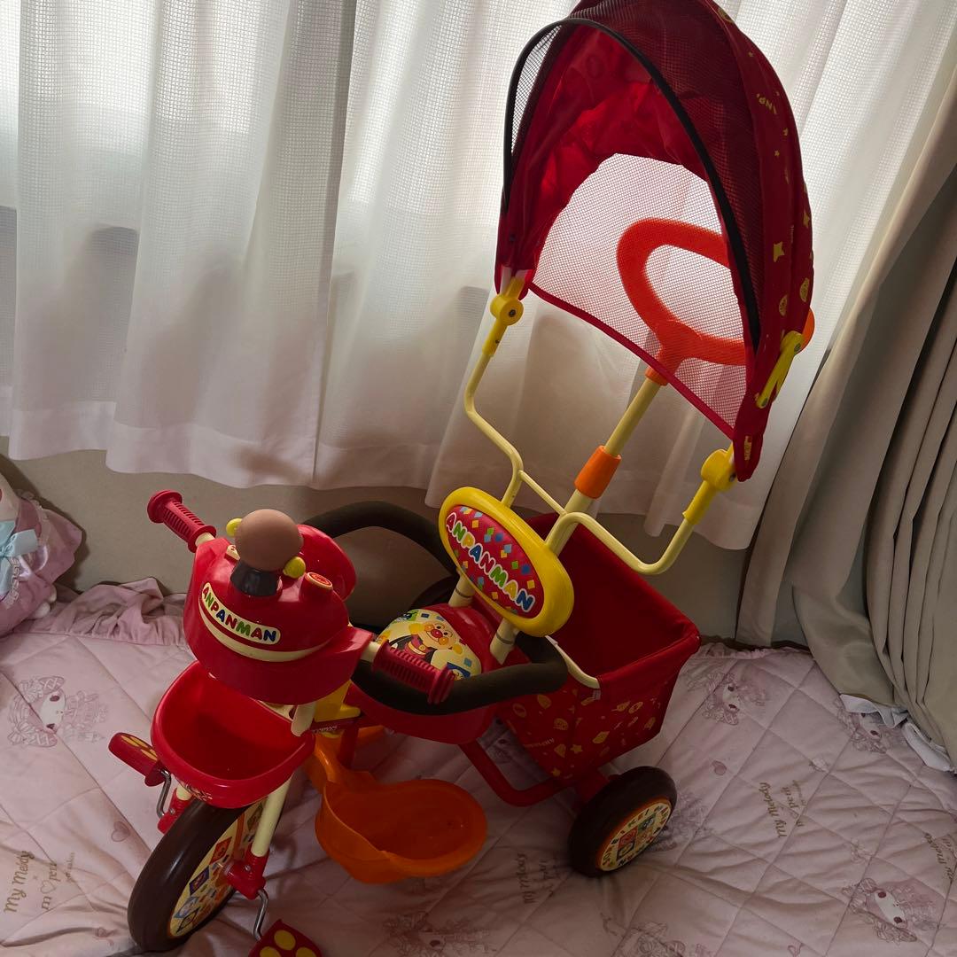 美品】三輪車 アンパンマン デラックスR