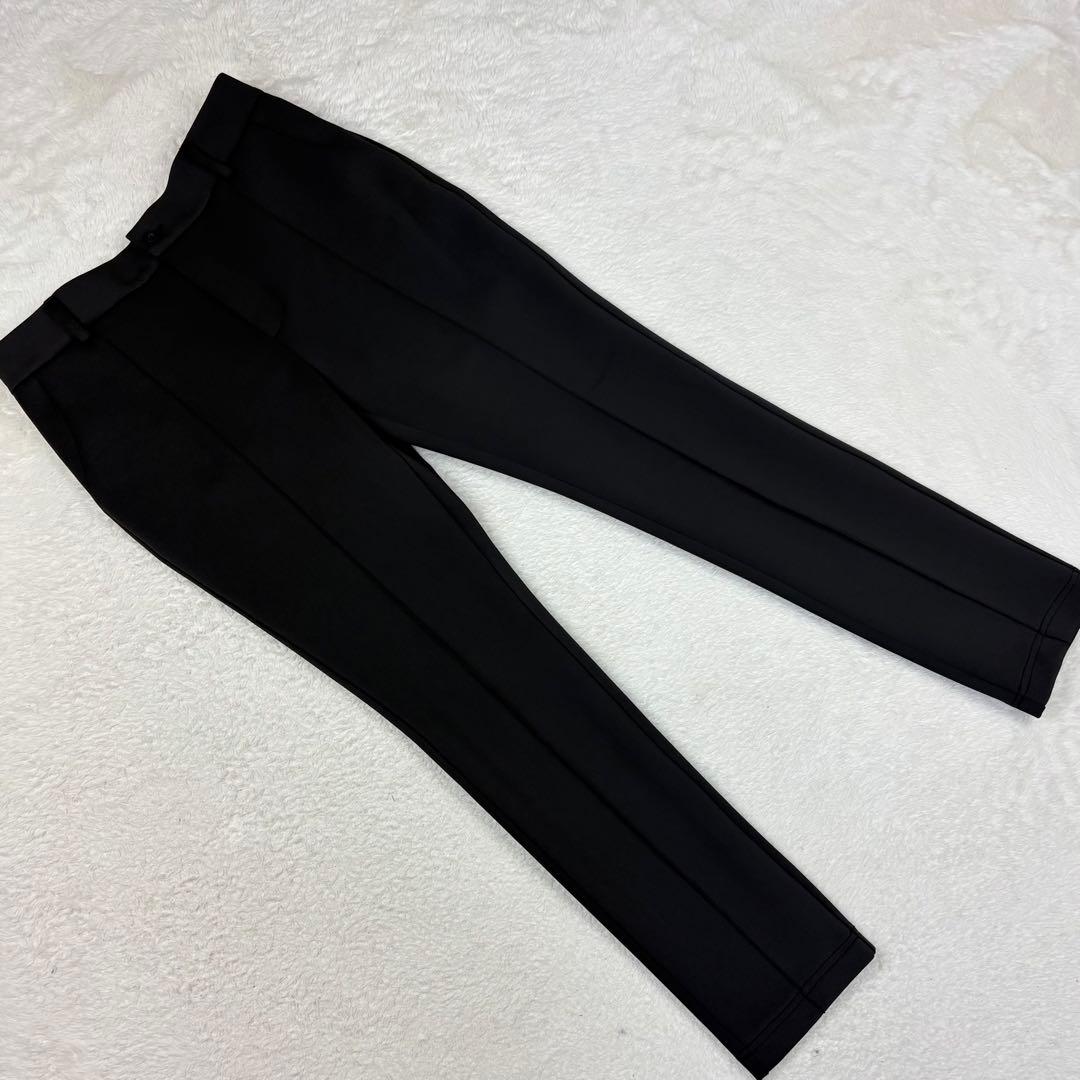 カンビオ リラックスポンチ ノーカラージャケット 上下 セットアップ 黒 M