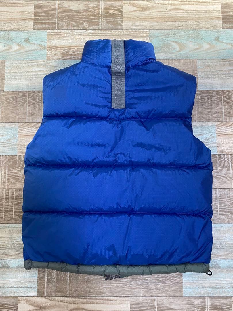 希少ALPHANUMERIC ダウンベスト ブルー グレー　メンズ　レディース