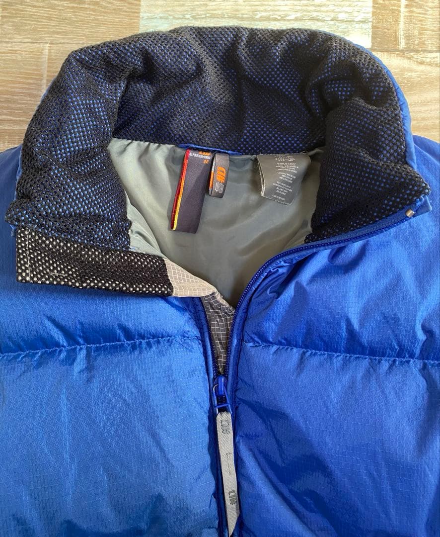 希少ALPHANUMERIC ダウンベスト ブルー グレー　メンズ　レディース