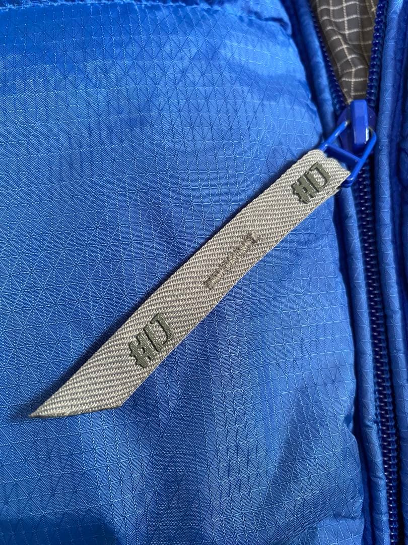 希少ALPHANUMERIC ダウンベスト ブルー グレー　メンズ　レディース