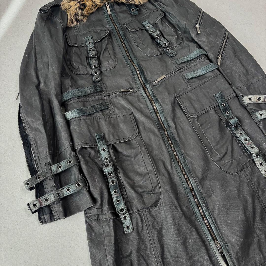 ジャケット・アウター yasuyuki ishii waxed leather mods coat