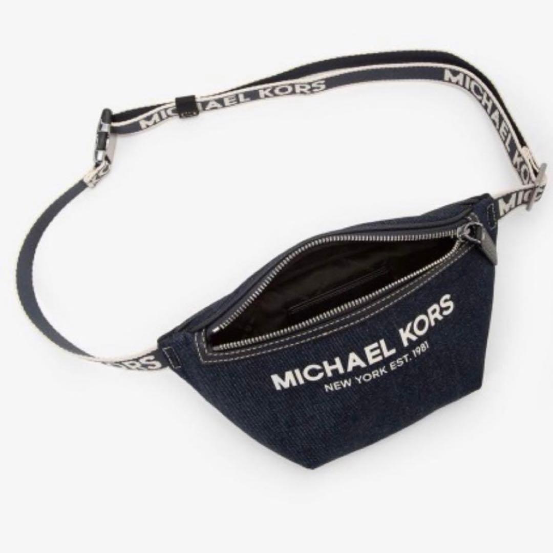 未使用タグ付き】マイケルコース ウエストバッグ ボディバッグ ネイビー