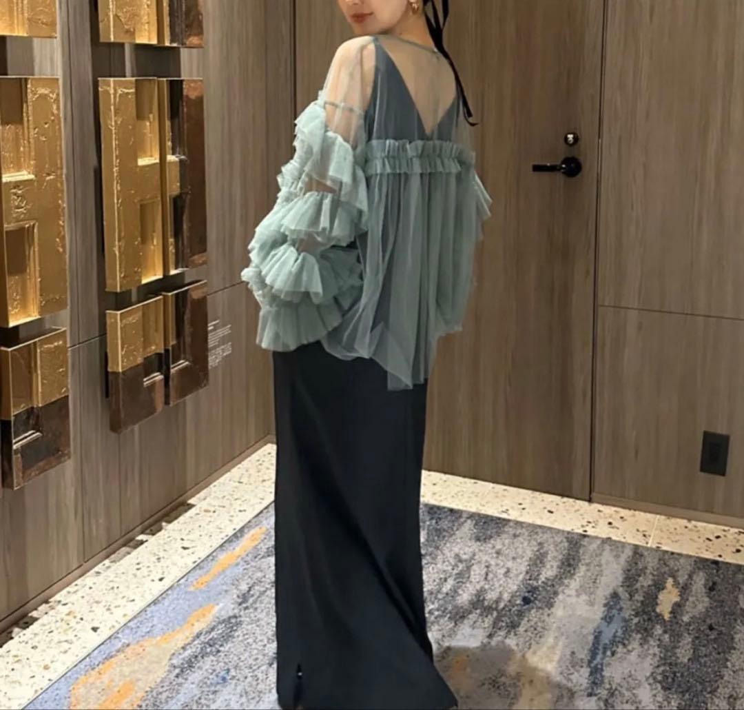 andresd デコラティブチュールトップス niana グリーン - メルカリ