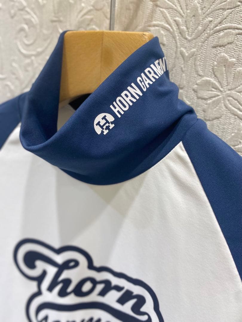 【新品】ホーンガーメント　レディース　モックネック　ネイビー　36