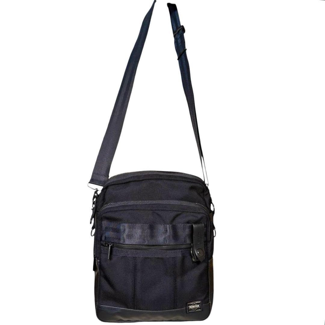 PORTER ヒート　メッセンジャーバッグ　ショルダーバッグ　ブラック
