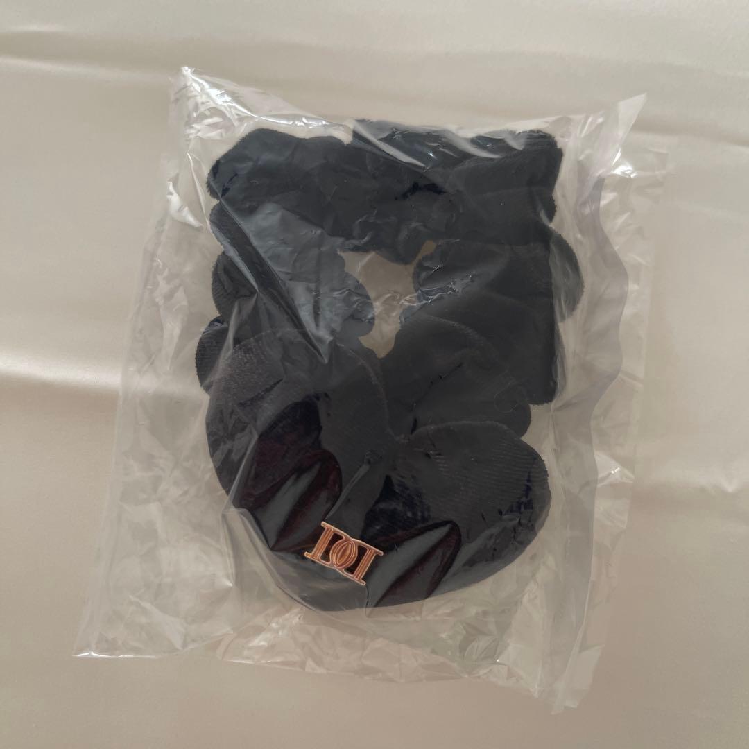 ベロアハートシュシュ ボックスプリーツツイードミニワンピース BRD FL