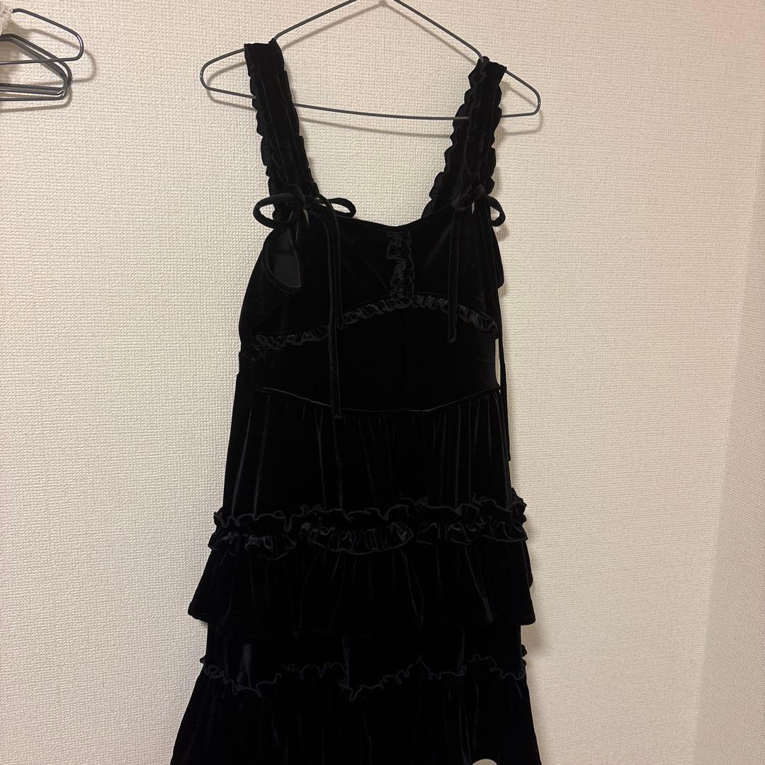 merry jennyベロア ミニワンピース